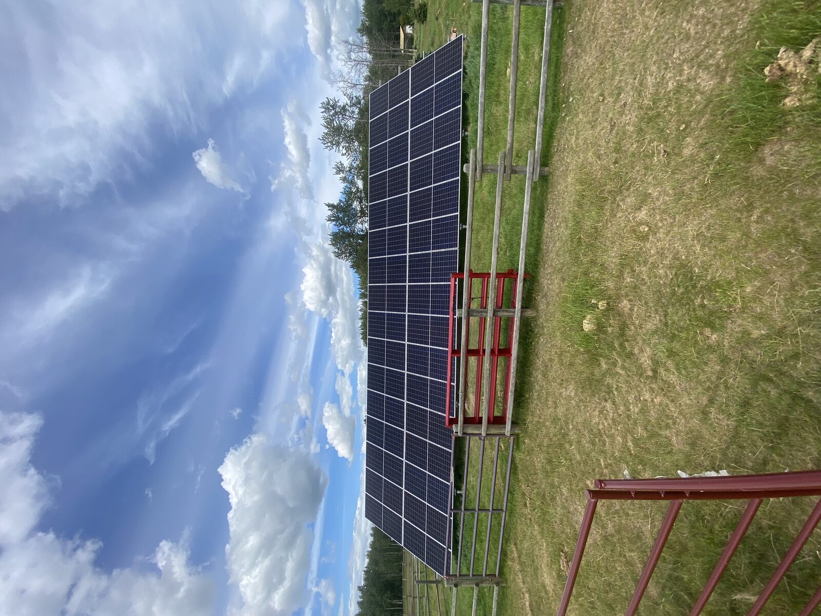 Farm ground-mount solar installation in Blackfalds, Alberta by Stellar Upgrades